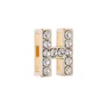 Perle lettre H dorée avec strass pour bracelets de montre et bijoux de 10 mm - Lettre H Dorée