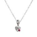 Collana con ciondolo a cuore argento e incisione Home is where the Heart is - Cuore Inciso Home (NC10)