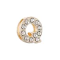 Perle lettre Q en alliage doré avec strass pour bracelets DIY et bracelets de montre - Lettre Q Dorée