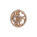Charm a cuore oro rosa con cristalli bianchi per accessori cinturino fai da te - Multi Cuore Traforato Oro (Oro 3)