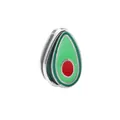 Breloque avocat en émail vert pour la fabrication de bijoux bracelet en maille DIY - Forme d'Avocat (Argent 10)