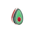 Perle de breloque DIY avec pendentif avocat en or rose et finition colorée en émail - Forme d'Avocat (Or Rose 10)