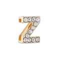 Perle coulissante lettre Z dorée avec strass pour bracelets et accessoires de bricolage - Lettre Z Dorée