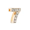 Breloque numéro 7 dorée avec strass scintillants pour bracelets de montre et bijoux - Or Chiffre 7
