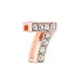 Charm chiffre 7 or rose avec strass pour bracelets de montre de 10x2mm - Chiffre 7 (Or Rose)