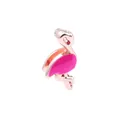Pendentif flamant rose doré avec émail rose pour accessoires de bracelet en maille DIY - Forme de Flamant Rose (Or Rose 9)