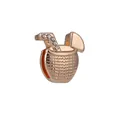Ciondolo bevanda al cocco oro rosa con strass per accessori bracciale fai-da-te - Coppa di Cocco Oro (Oro 11)