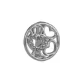 Ciondolo a cuore in lega d'argento 10mm con strass per bracciali fai-da-te - Multi Cuore Traforato Argento (Argento 3)