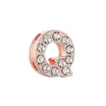 Charm lettre Q en or rose avec zircons scintillants pour bracelet de 10mm - Lettre Q (Or Rose Q)