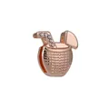 Charm bevanda al cocco oro rosa con zirconi per braccialetti da 10mm - Coppa di Cocco Oro Rosa (Oro Rosa 11)