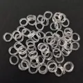 Transparente 10mm Gummiringe für Uhrenarmbänder und rutschfestes DIY-Schmuckzubehör - Transparenter Gummiring