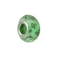Perle en résine verte translucide avec motifs de papillons noirs pour bijoux DIY - Style Facetté Géométrique Papillon Vert (Style 17)