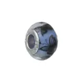 Charm en résine lilas translucide avec motif papillon et noyau en argent sterling 925 - Style Argent 925 Papillon Violet Clair (Style 21)