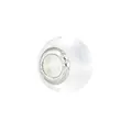 Transparante witte kristalglazen kraal met S925 zilveren kern voor DIY-sieraden - Wit Doorschijnend Minimalistisch Stijl (Stijl 22)