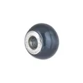 Donkergrijze kristallen kraal met S925 sterling zilveren kern voor DIY armbanden - Donkergrijs Glanzende Kraal Stijl (Stijl 23)