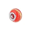 Rode 5mm glazen kraal met gouden glitters en metalen kern voor DIY-armbanden en sieraden - Rood Goudfolie Textuur Stijl (Stijl 26)