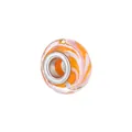 Oranje en roze spiraal glazen kraal met 5mm groot gat voor DIY bedels en armbanden - Oranje Roze Wit Werveling Stijl (Stijl 35)