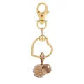 Porte-clés cœur doré avec pendentif You are my sunshine et breloque ajourée - Lettrage Sunshine (K11)