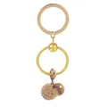 Porte-clés cœur doré avec pendentif soleil et gravure You Are My Sunshine élégante - Or/Or Rose (K15)