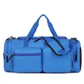 Sac de voyage bleu à grande capacité avec séparation sec-humide et bandoulière réglable - Bleu saphir / 20-35L