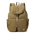 Zaino leggero in nylon impermeabile verde militare con design funzionale multi-tasche - Cachi