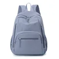 Zaino trapuntato in nylon impermeabile da donna in elegante grigio lavanda - Blu Nebbia