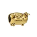 Charm avion en alliage doré avec finition brillante pour bracelets de perles DIY - Avion Doré (BA772-5)