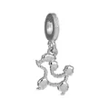 Charm constellation en argent avec micro-pavage de zircons et motif abstrait d'étoiles filantes - Constellation de Ciel Étoilé Abstrait (Style 1)