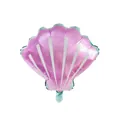 Pink and blue shell shaped foil balloon for mermaid ocean theme birthday party decoration - Pink