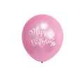 Roze zeemeermin latex ballon van 10 inch met Happy Birthday schelpontwerp voor feestjes - Roze Gefeliciteerd met je verjaardag