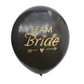Schwarzer Latexballon mit goldenem Team Bride Aufdruck für Junggesellinnenabschied Deko - Team Bride / Schwarz