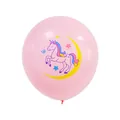 12-inch pink unicorn moon latex balloon for kids birthday and wedding party decoration - Pink Unicorn Moon Horse / Pink