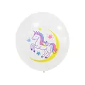 12-inch white unicorn and crescent moon latex balloon for birthday party decorations - White Unicorn Moon Horse / White