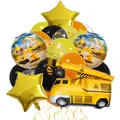 Set di palloncini da cantiere con gru e scavatrice per decorazioni di compleanno bimbi - Stile Gru (Taglia 4)