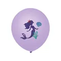 12-inch purple mermaid latex balloon with sea life prints for ocean themed parties - Light Purple Mermaid