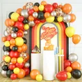 Kit arco di palloncini per compleanno a tema edilizia con palloncini colorati e coriandoli - Set Catena di Palloncini