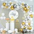 Kit arco palloncini di lusso retrò con stelle in stagnola per decorazione tavola festa - Set Catena di Palloncini Stella a Quattro Punte