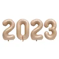 Champagne gold 2023 number aluminum foil balloons for New Year party decoration - Caramel (2023)