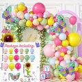 Colorful butterfly and sunflower balloon arch kit with macaron latex balloons for party deco - Colorful Butterfly Balloon Chain Kit
