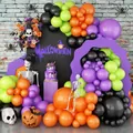 Halloween balloon garland kit with skull, pumpkin and spider props for party decoration - Halloween Balloon Garland Kit (wsj003)