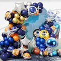 Kit arco di palloncini tema spazio con astronauta e razzo per decorazioni festa di compleanno - Kit Ghirlanda di Palloncini Astronauta Spaziale