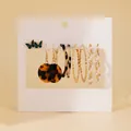 5-piece vintage earring set with green butterfly, leopard print and pearl charms - Retro Leopard Pearl Assortment (54342)