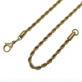 Classic golden titanium steel rope chain with a lobster clasp for men and women - Ultra Thick Style / Short / Gold