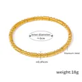 Brazalete ovalado minimalista de acero de titanio chapado en oro 18K con diseño industrial - Estilo C Dorado