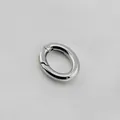 Polished stainless steel oval spring gate ring for DIY bags and jewelry accessories - Polished Oval Small / Steel
