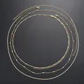 Sexy multi-layer gold metal body chain with pearls and sequins for women fashion - Copper Iron Mixed Body Chain (6465301HB)