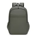 Mochila de negocios verde oliva para hombre impermeable con gran capacidad para portátil - Verde
