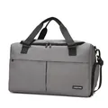 Borsa da viaggio grigia multifunzionale con separazione asciutto-umido e trolley - Grigio