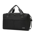 Borsa da viaggio nera con separazione a secco e umido per palestra e valigie trolley - Nero