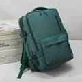 Dunkelgrüner Business-Rucksack mit großer Kapazität und USB-Ladeanschluss für Herren - Grün